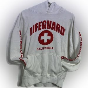 Lifeguard Red and White size Large Hoodie